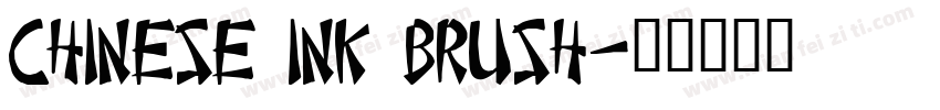 Chinese Ink Brush字体转换